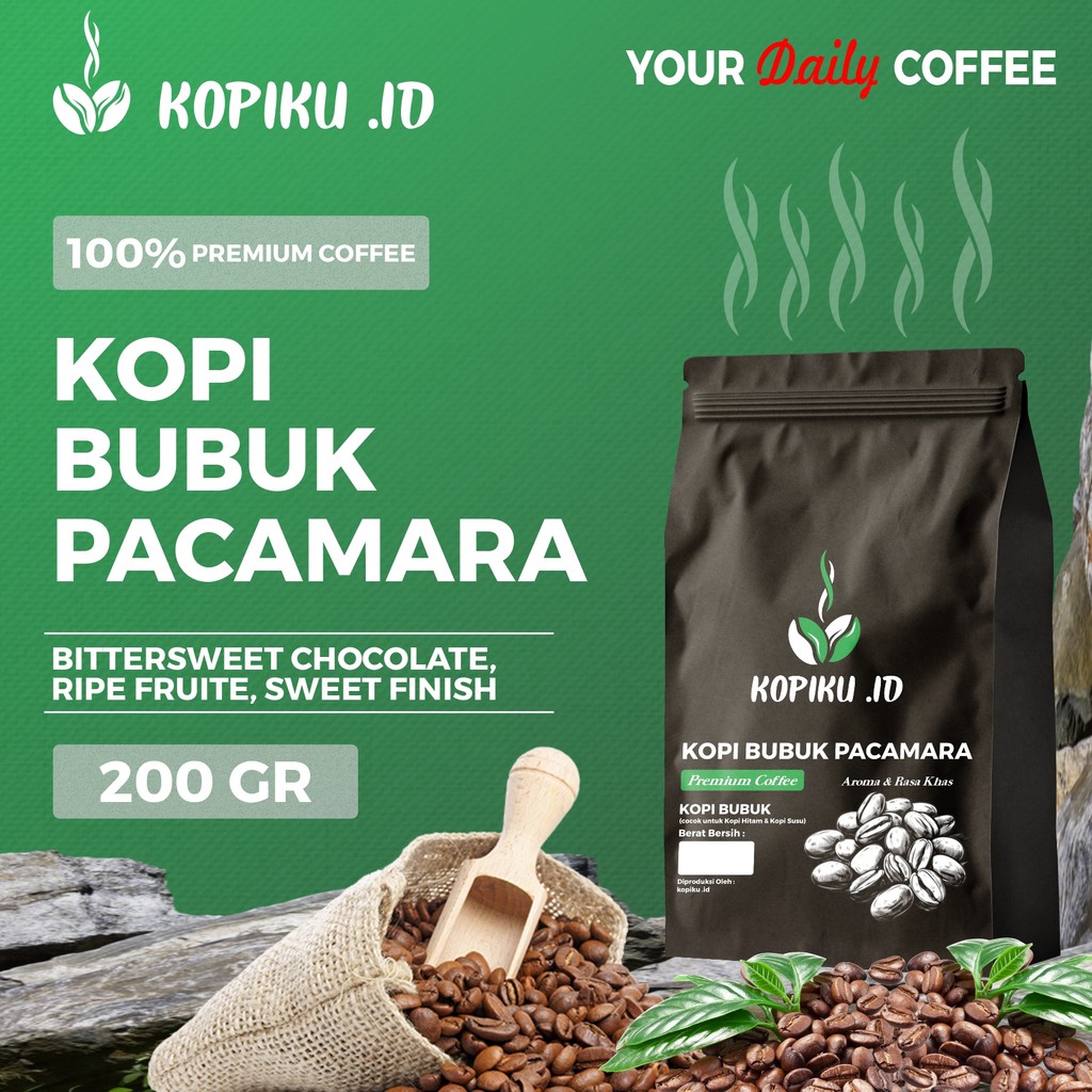 

Kopiku.id - Bubuk kopi Pacamara Premium Siap Seduh 200gr