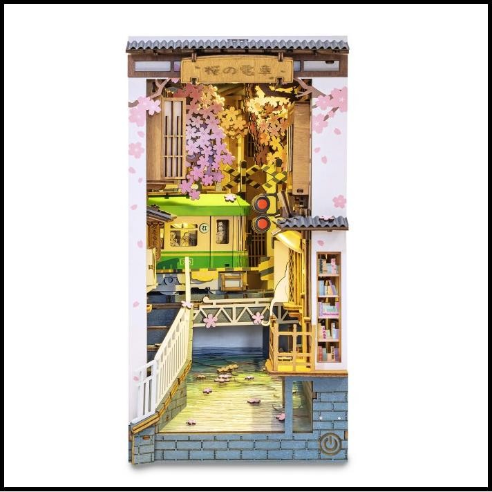 

Robotime Rolife Sakura Densya Book Nook Shelf Insert Tgb01