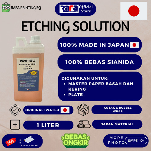 BISA E-KATALOG Etching Solution IWATSU JEPANG 100% JAPAN ORIGINAL