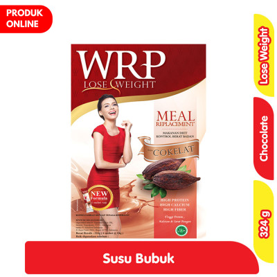 

WRP Lose Weight Meal Replacement Susu Bubuk Cokelat 324 g