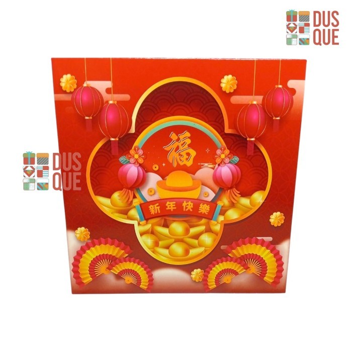 Imlek 10 PCS KOTAK BOX IMLEK 22X22X7.5 / DUS CHINESE NEW YEAR / BOX IMLEK 22 X 22 X 7.5 Limited