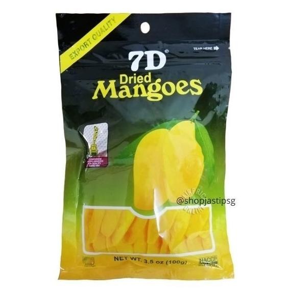 

7D Dried Mangoes 100g 200g Camilan Manisan Mangga Matang Enak Filipina