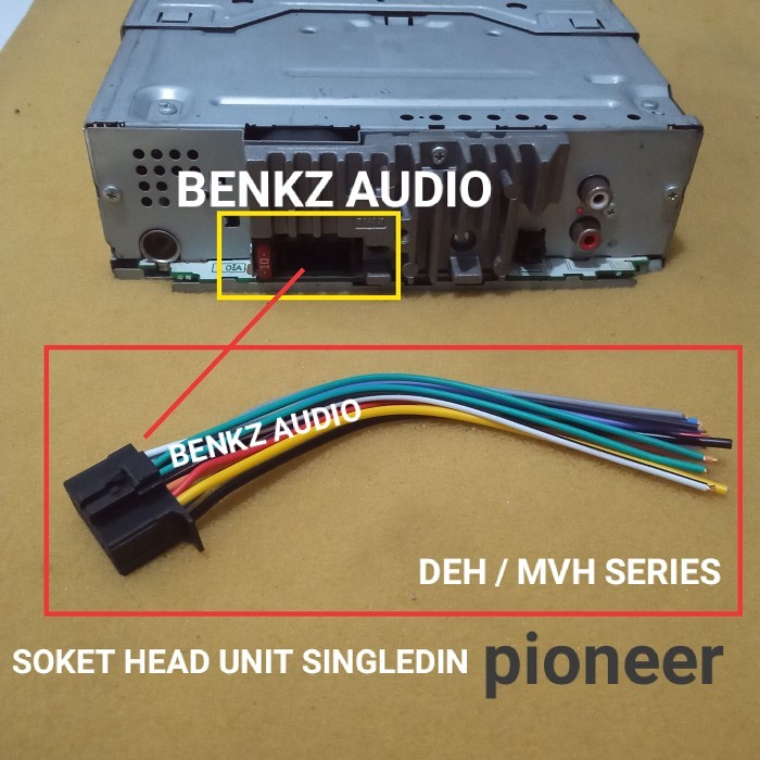 Soket pioneer kabel socket radio tape headunit Pioneer