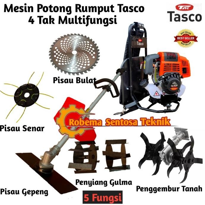 Mesin Potong Rumput Tasco 4 Tak Dan Penggembur Tanah