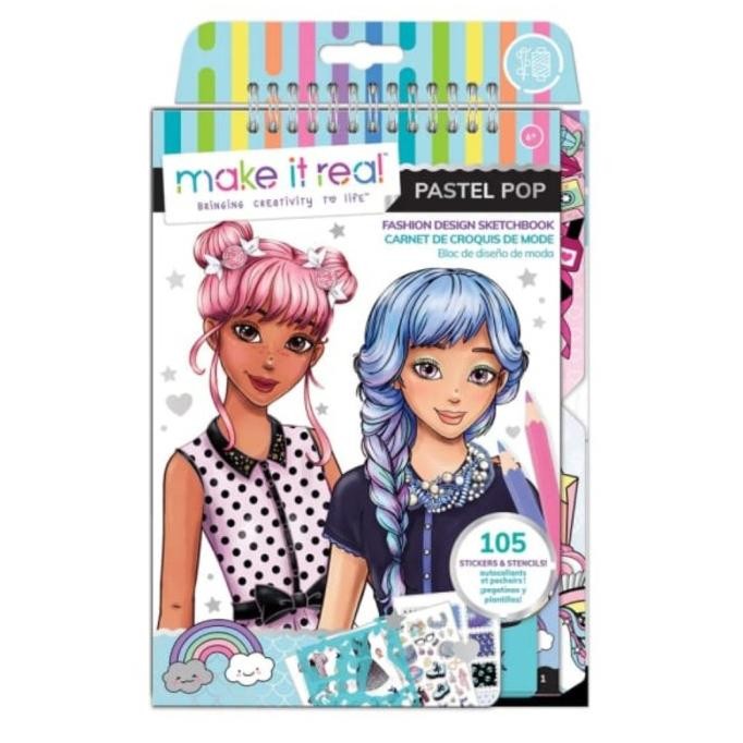 

Make It Real Fashion Design Sketchbook Pastel Pop