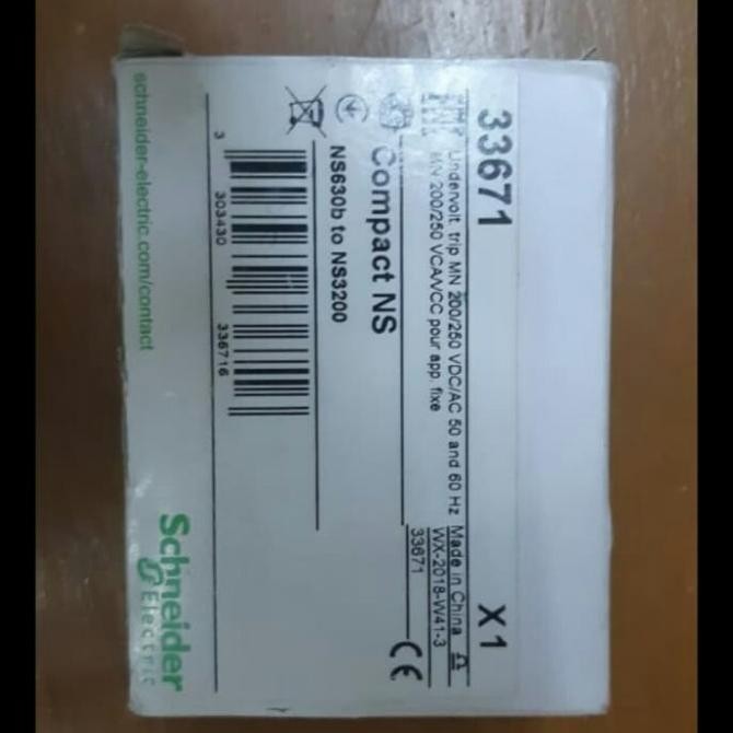 UVR UVT MN 33671 UNDER VOLTAGE RELEASE SCHNEIDER