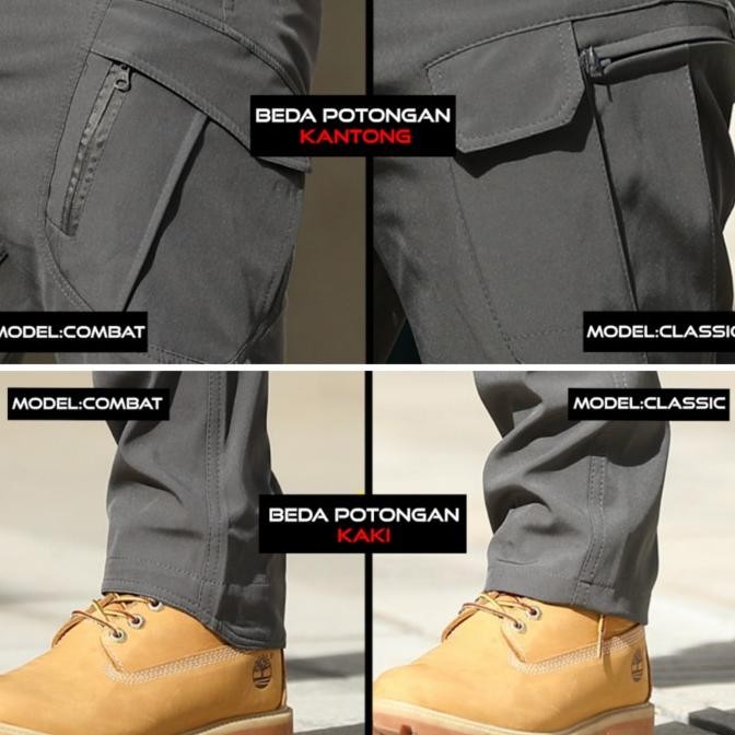 Celana Tactical / Celana Cargo / Celana Panjang Flexible Sharkskin TT