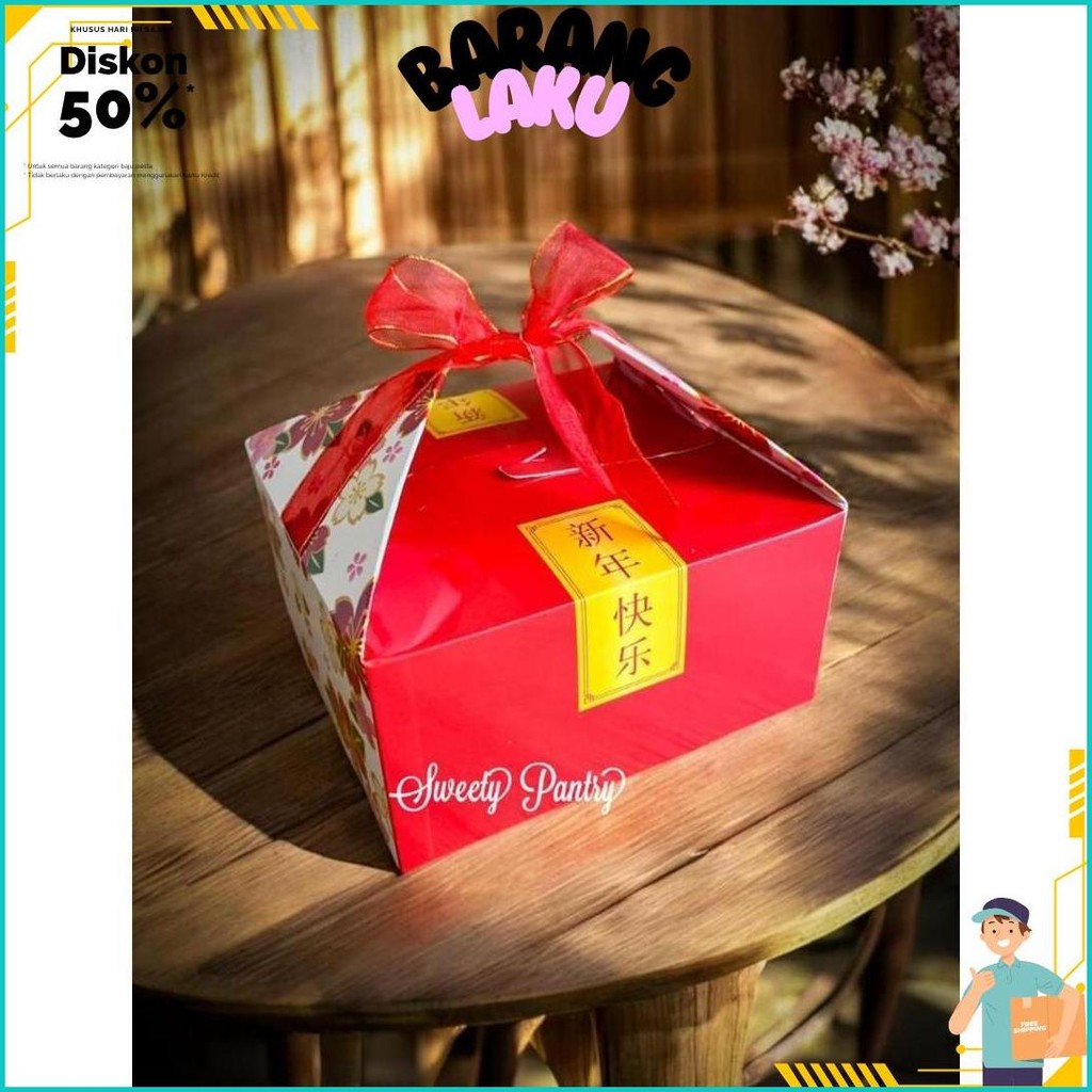 

Jia Li - Dus Toples Packaging Hampers Imlek Box Kue Kering Cny Termurah Banget