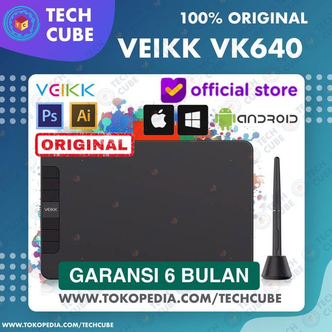 

VEIKK VK640 Digital Graphic Drawing Pen Tablet OSU Alter S640 A30 A50 GT