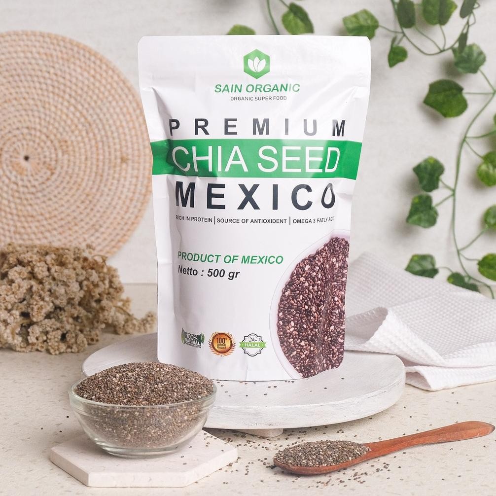 

Kk - Chia Seed Organic Mexico untuk Diet Freshly Black Cia Seed Organik fresly Biji Chia Seeds