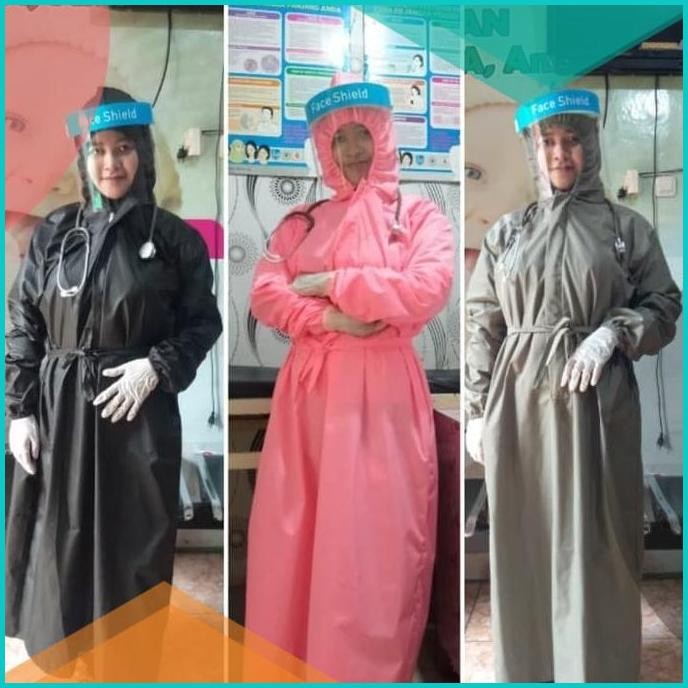 Baju surgical gown/jubah topi/baju ok/parasut impor 07D35Z4 stok terba