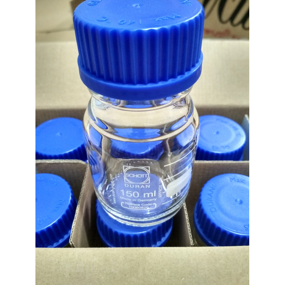 Sale Duran Bottle Laboratory Clear 150 Ml/Botol Duran Kaca 150 Ml