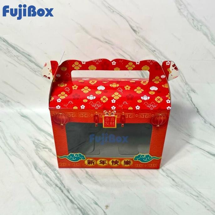 

NEW PRODUK ( 10 PCS ) DUS KOTAK TENTENG GABLE BOX IMLEK TOPLES JAR ISI 2 / 3 TOPL !!!!!