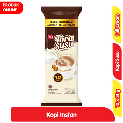 

TORABIKA Tora Susu Kopi Instan Full Cream Sachet 10 x 31 g