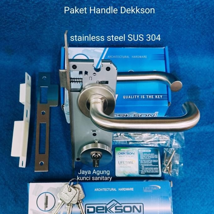 Paket Handle Dekson LHTR 016 19MM SUS304+Kunci IL8485+CYL 60mm SN