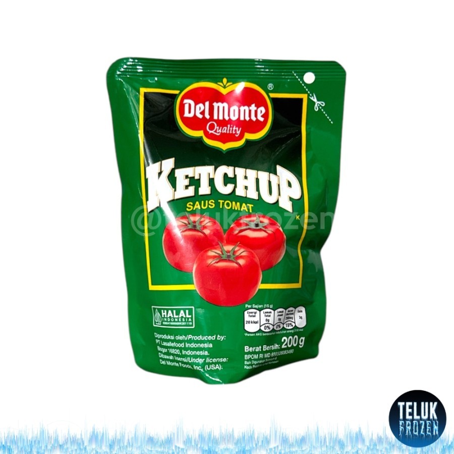 

Del Monte Quality Ketchup 200g gr Delmonte Saus Tomat 200 gram Saos Tomato Sauce Halal Enak Murah