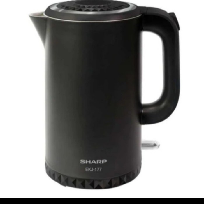 JUAL RUGI Kettle Jug SHARP EKJ177 BK/WH/Kettle Lustrik Pemanas Air EKJ177-Hitam