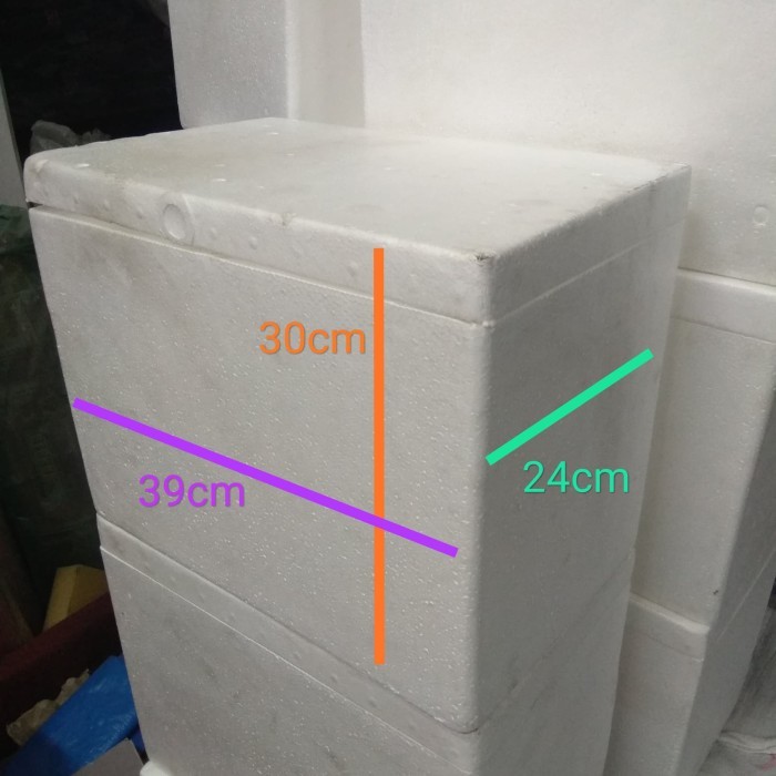 

((((()paling dicari] Gabus box / Styrofoam box 39x24x30cm (berat volume)