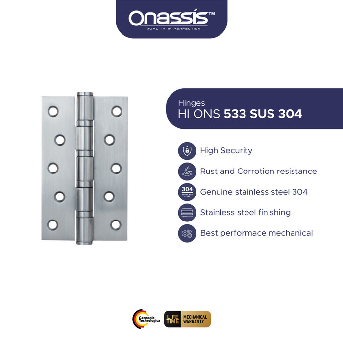 ENGSEL PINTU ONASSIS 533-4BB SUS 304 SS