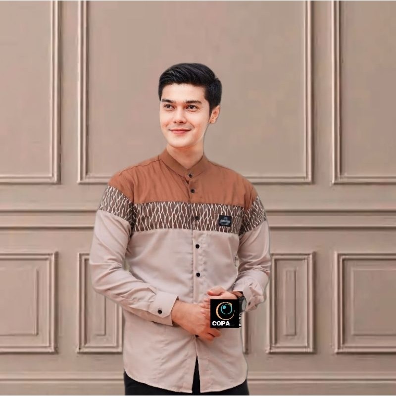 Kokoh Baju Idul Fitri Dewasa Koko Cwok Keren Lebaran 2024 Coco Bju Lakilaki Koko Bapak-Bapak Bsju Mu