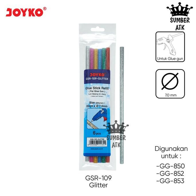 

Promo Glue Stick Glitter Refill Lem Bakar Isi Lem Tembak Joyko GSR-109 Glitt COD