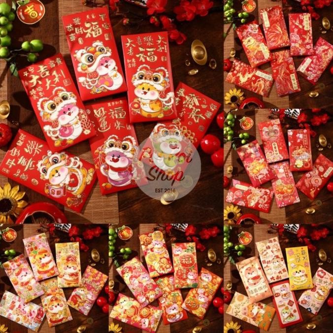

langsung order saja] Angpao Imlek Ular 2025 3D Premium Panjang Glossy YN Shio Ular Angpau Ampau Hongbao Kartun Grosir Murah isi 6 Tebal Motif Karakter Berkualitas Bahan Terbaik