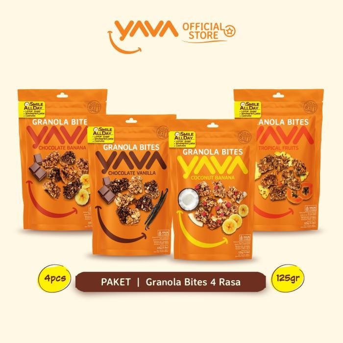 

Yava Paket Granola Bites 4 Rasa (4 X 125G)