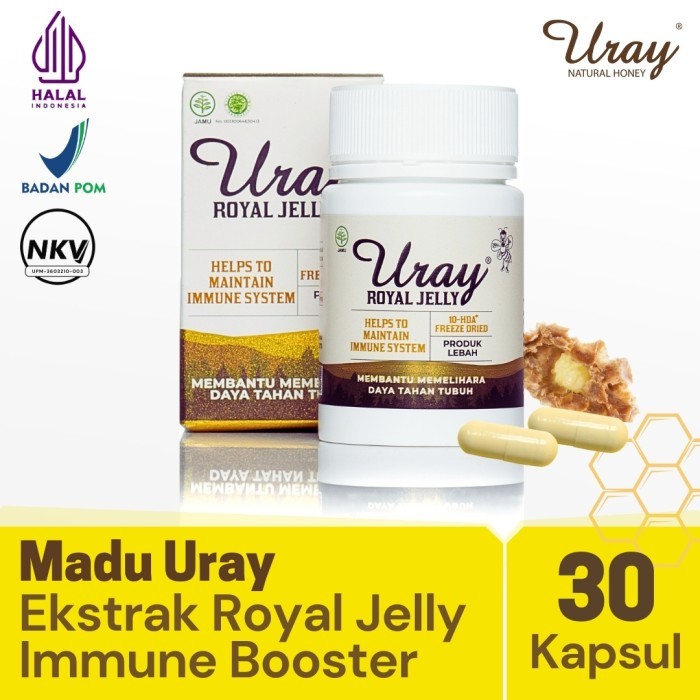 

Terlaris Madu Uray - Ekstrak Royal Jelly - 30 Capsule SALE