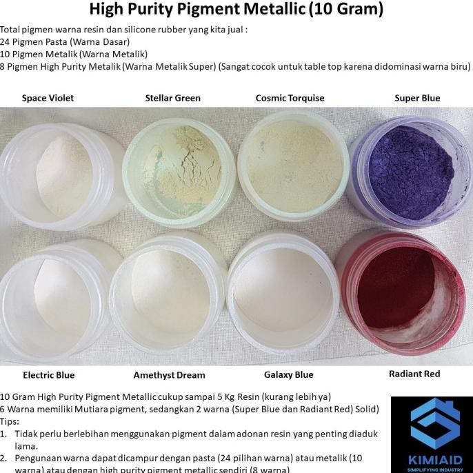 

Promo High Purity Pigment - 10 Gram - Bubuk Pigmen Cat Resin Pewarna COD