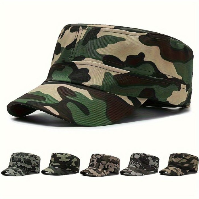 Topi Topi Komando Kanvas Motif Army Loreng Pria Wanita termurah keren