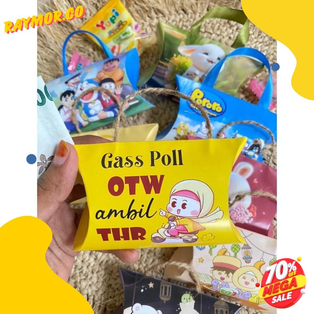 

Amplop Lebaran Bentuk Tas (10Pcs) (Cod)