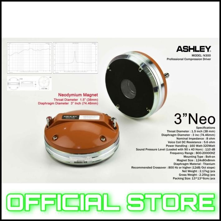 TERBARU SPEAKER TWEETER ORIGINAL ASHLEY N300 TWEETER ASHLEY 