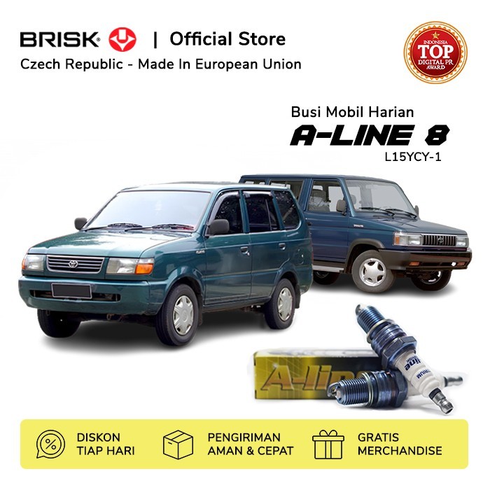 Busi Mobil Toyota Kijang Kapsul Super BRISK Aline 8