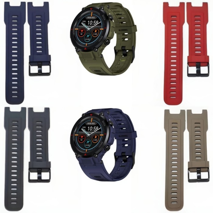 Promo Tali Jam Tangan Digitec Smartwatch Strap Rubber Digitec Octafit