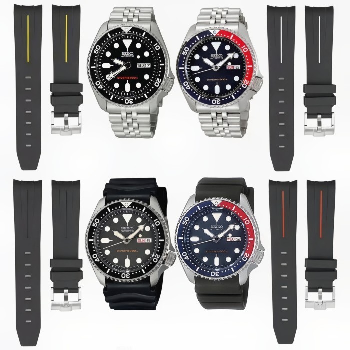 Promo Tali Jam Tangan Strap 22Mm Rubber B For Seiko Skx Srpd 8007.22 Ck