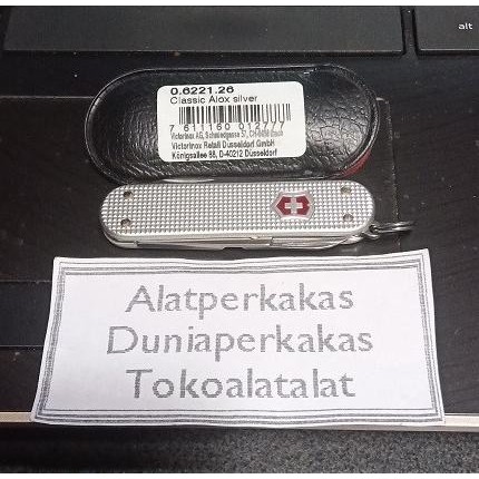 Multitool Victorinox Classic Alox Silver 58Mm Minitool Original Original Dan Terpercaya