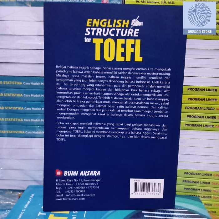 

Planner English Structure For Toefl - Drs. Kardimin M. Hum