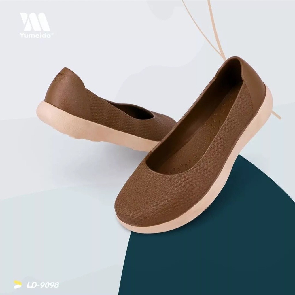 SEPATU SANDAL WANITA  Sepatu Wanita Slip on Yumeida Karet Lentur Tahan Air LD 9098