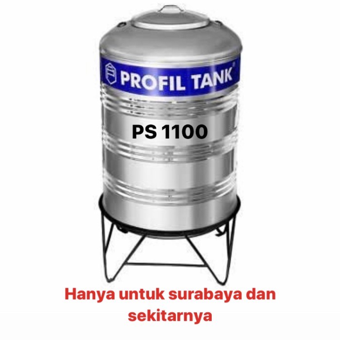 NEW!! Tangki Air / Tandon Stainless Profil Tank PS 1100 L / 961 Liter