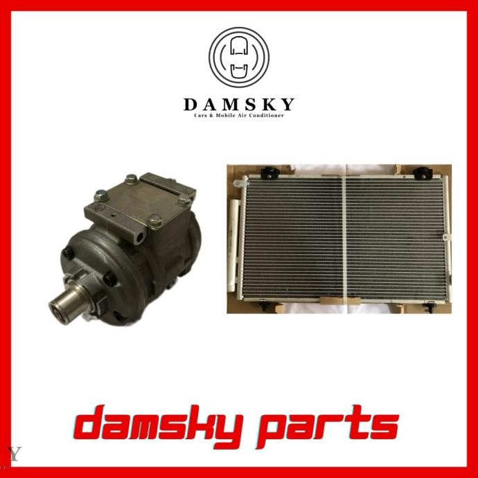 [BEST SELLER] Compressor & Condensor AC Mobil Toyota Corolla Altis