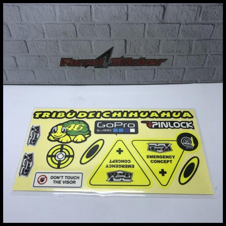 GRATIS ONGKIR STIKER HELM SET NJS SNAIL AIROH LS2 RSV TERBAIK TERMURAH !!!!!!