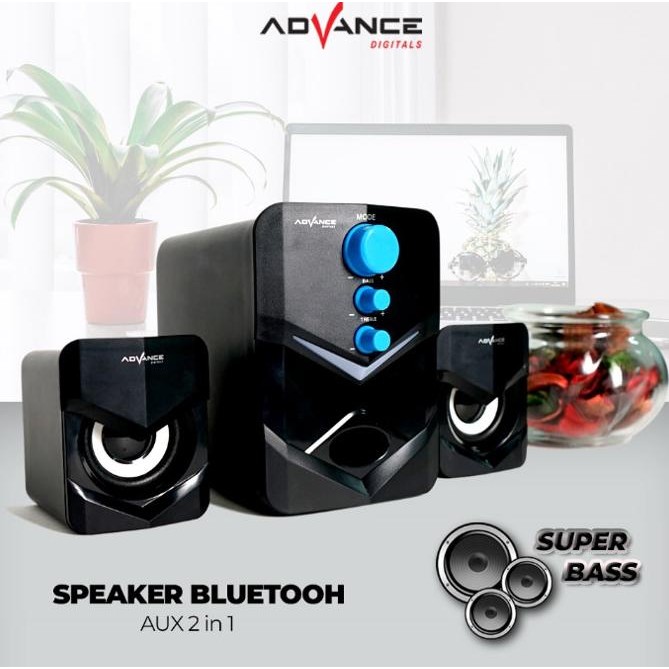 Produk Baru Speaker Advance Cls-201 Cls-201Bt Bluetooth Super Bass Cls201 Cls201Bt