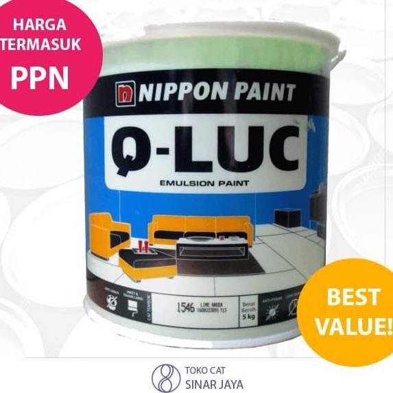 

CAT TEMBOK QLUC 5KG TERMURAH NIPPON PAINT ORIGINAL