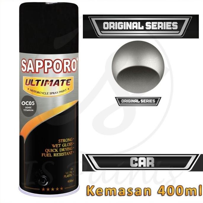 

OC05 SONIC TITANIUM SAPPORO ULTIMATE 400ML CAT SEMPROT SPRAY PAINT ORIGINAL