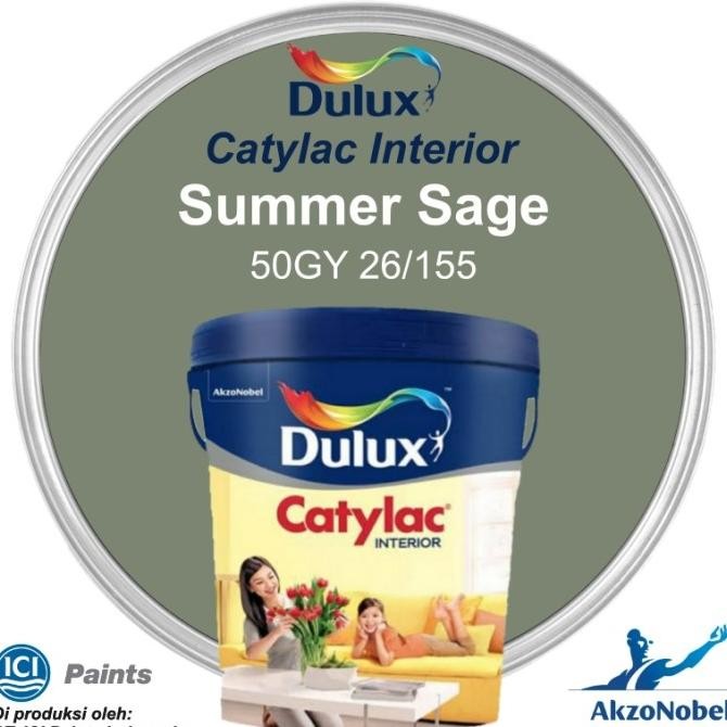 

CAT DULUX CATYLAC INTERIOR 5 KG - SUMMER SAGE 50GY 26/155 ORIGINAL