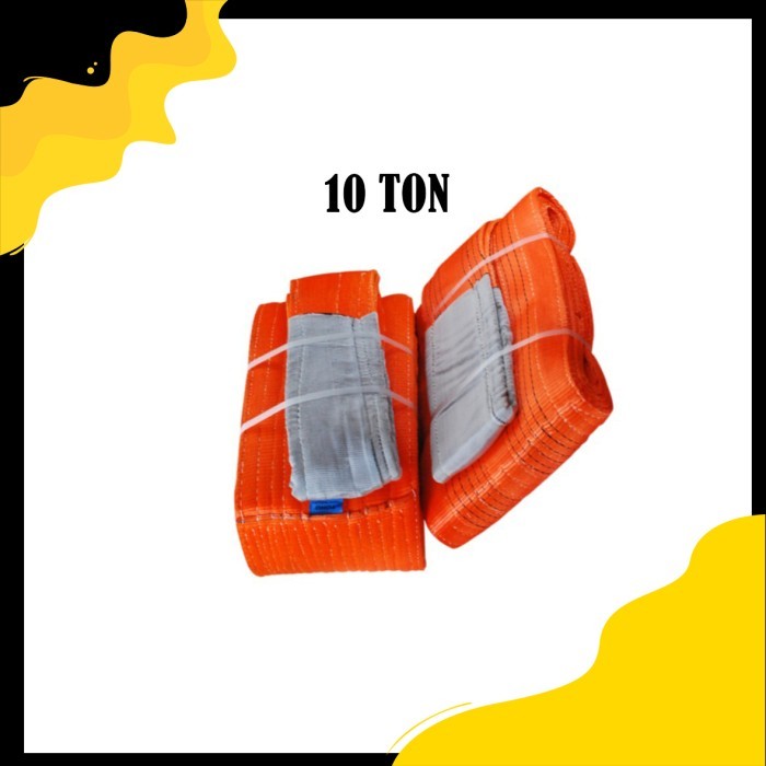WEBBING SLING BELT 10 TON X 10 METER - TALI SABUK 10T X 10M - WEBING