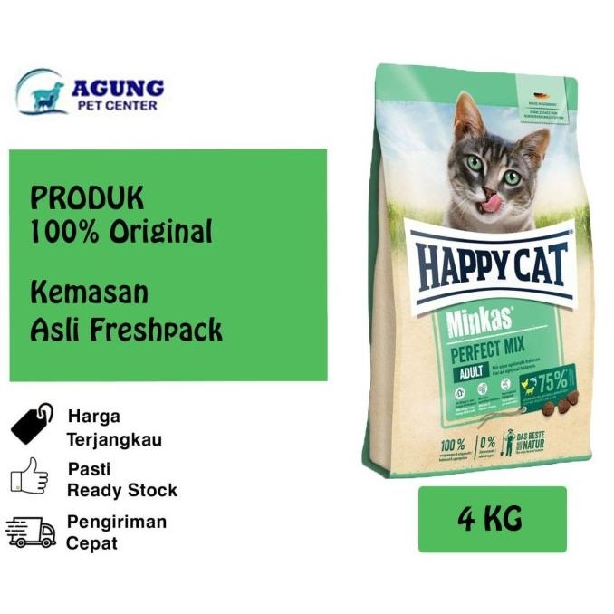 

HAPPY CAT MINKAS PERFECT MIX LAMB & FISH 4KG - PRICE ORIGINAL