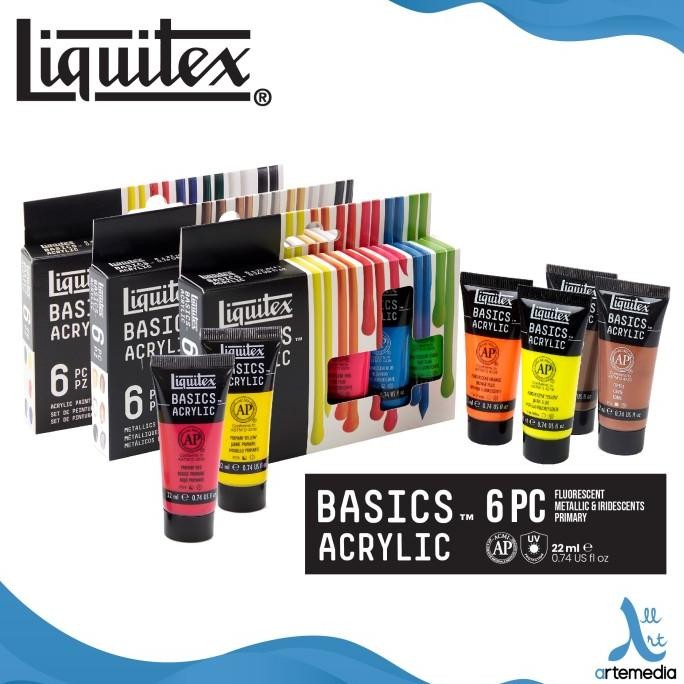 

CAT AKRILIK LIQUITEX BASICS 6X22ML ACRYLIC COLOR PAINT SET ORIGINAL