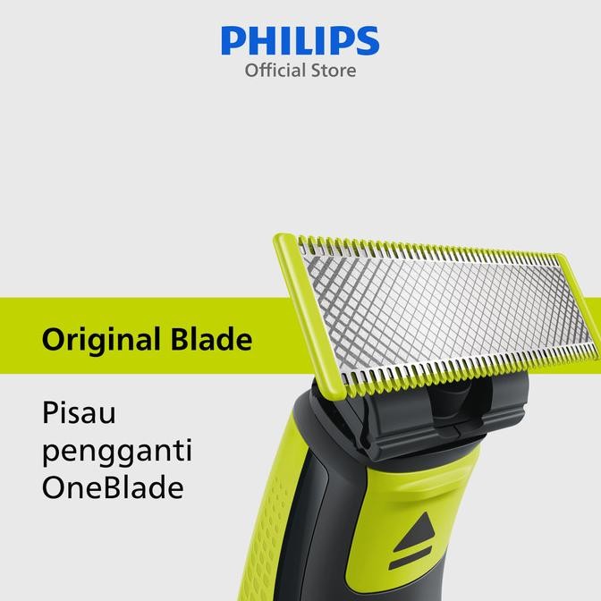 

Berkualitas Philips | OneBlade | Alat Cukur Electric Hybrid Pria | Cukur dan Tata Tanpa Luka Baret | Refill Pisau Cukur | Isi 1 | QP210/51