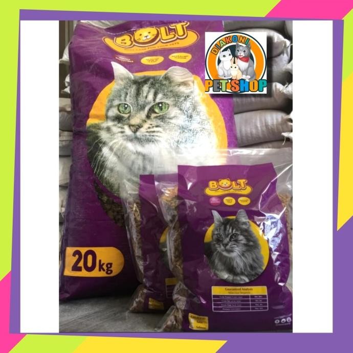 

BOLT CAT REPACK 5KG MAKANAN KUCING BOLT REPACK 5 KG CAT FOOD ORIGINAL
